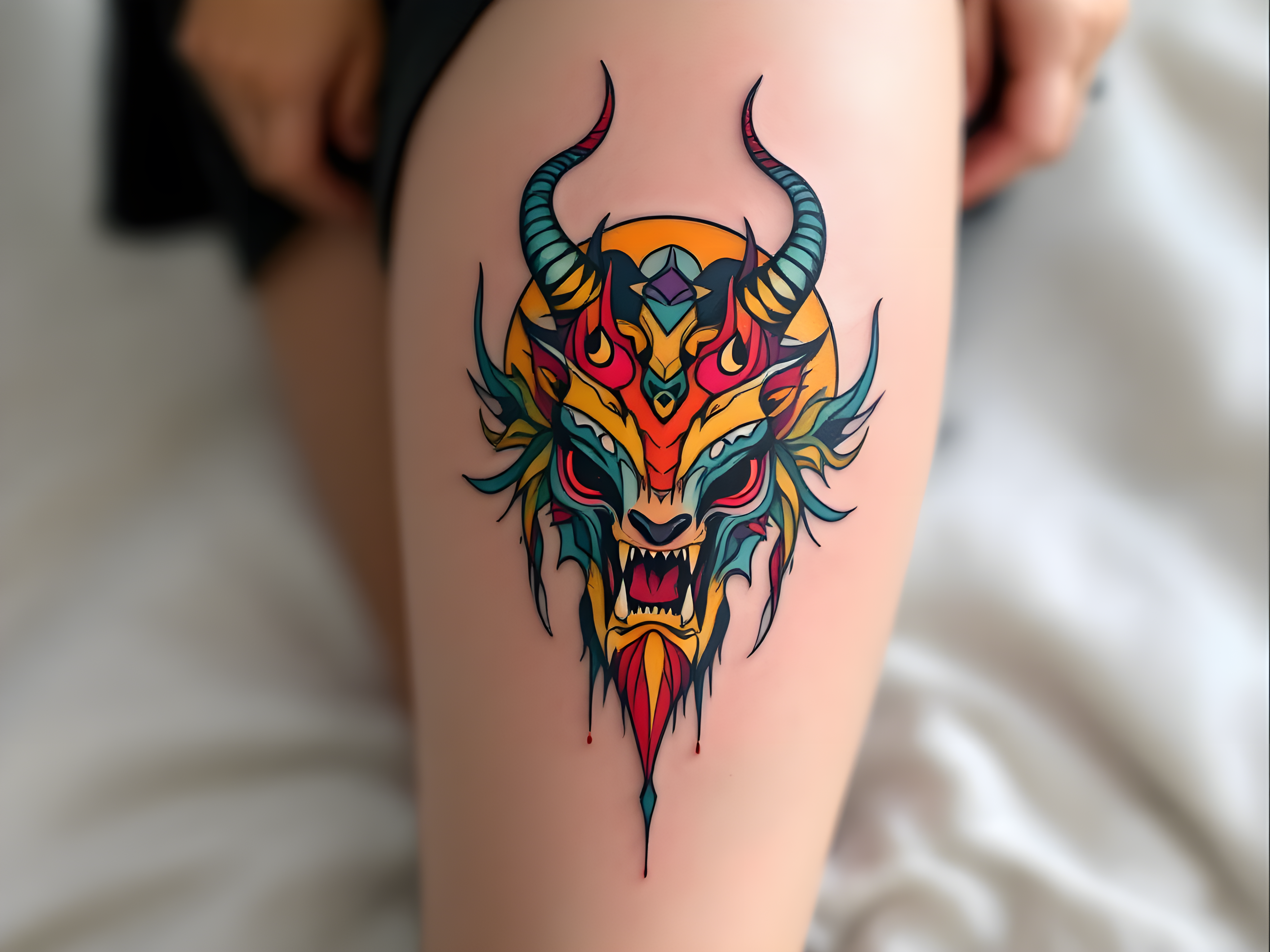 Watercolor leg