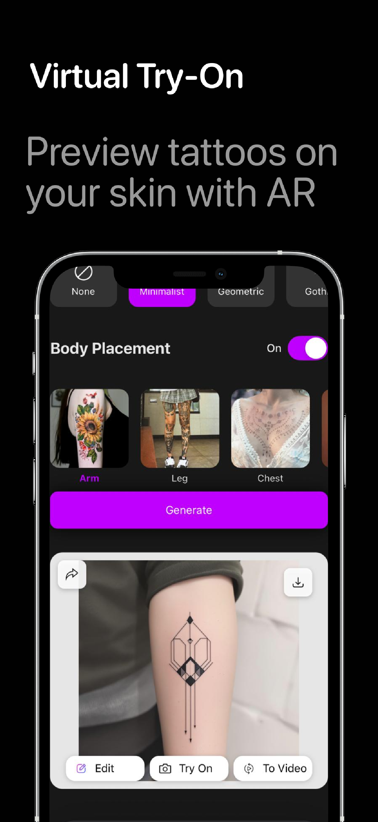 Body Placement Preview